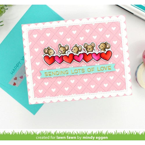 Simon Says Stamp! Lawn Fawn SET SIMPLY CELEBRATE HEARTS Clear Stamps and Dies lfsch | color-code:ALT3