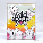 Simon Says Stamp! CZ Design Stamps and Dies WILD LOVE set594wl Hugs