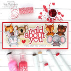 Simon Says Stamp! CZ Design Stamps and Dies WILD LOVE set594wl Hugs