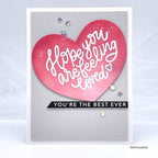 Simon Says Stamp! RESERVE Simon Says Stamps and Dies FROM THE HEART MESSAGES set599fh Kisses