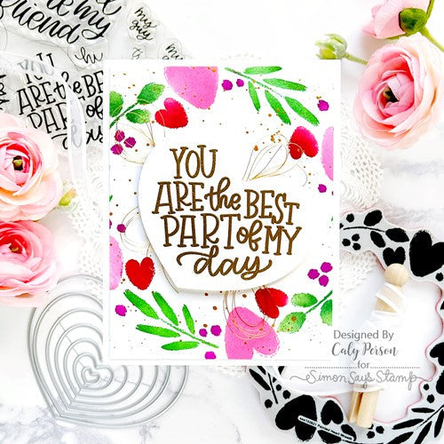 Simon Says Stamp! RESERVE Simon Says Stamps and Dies FROM THE HEART MESSAGES set599fh Kisses | color-code:ALT5