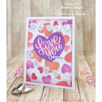 Simon Says Stamp! RESERVE Simon Says Stamps and Dies FROM THE HEART MESSAGES set599fh Kisses