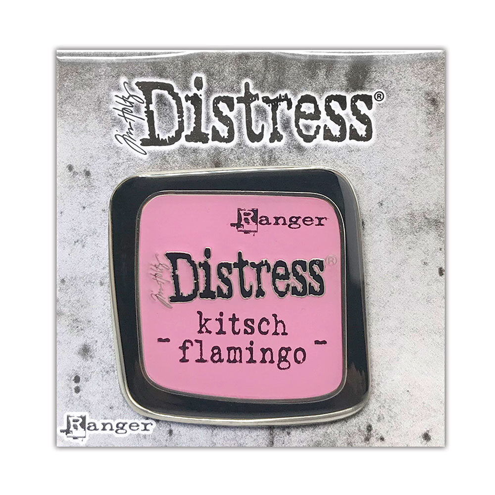 Tim Holtz Distress Enamel Pin Kitsch Flamingo Ranger tdz73130 Secondary Image