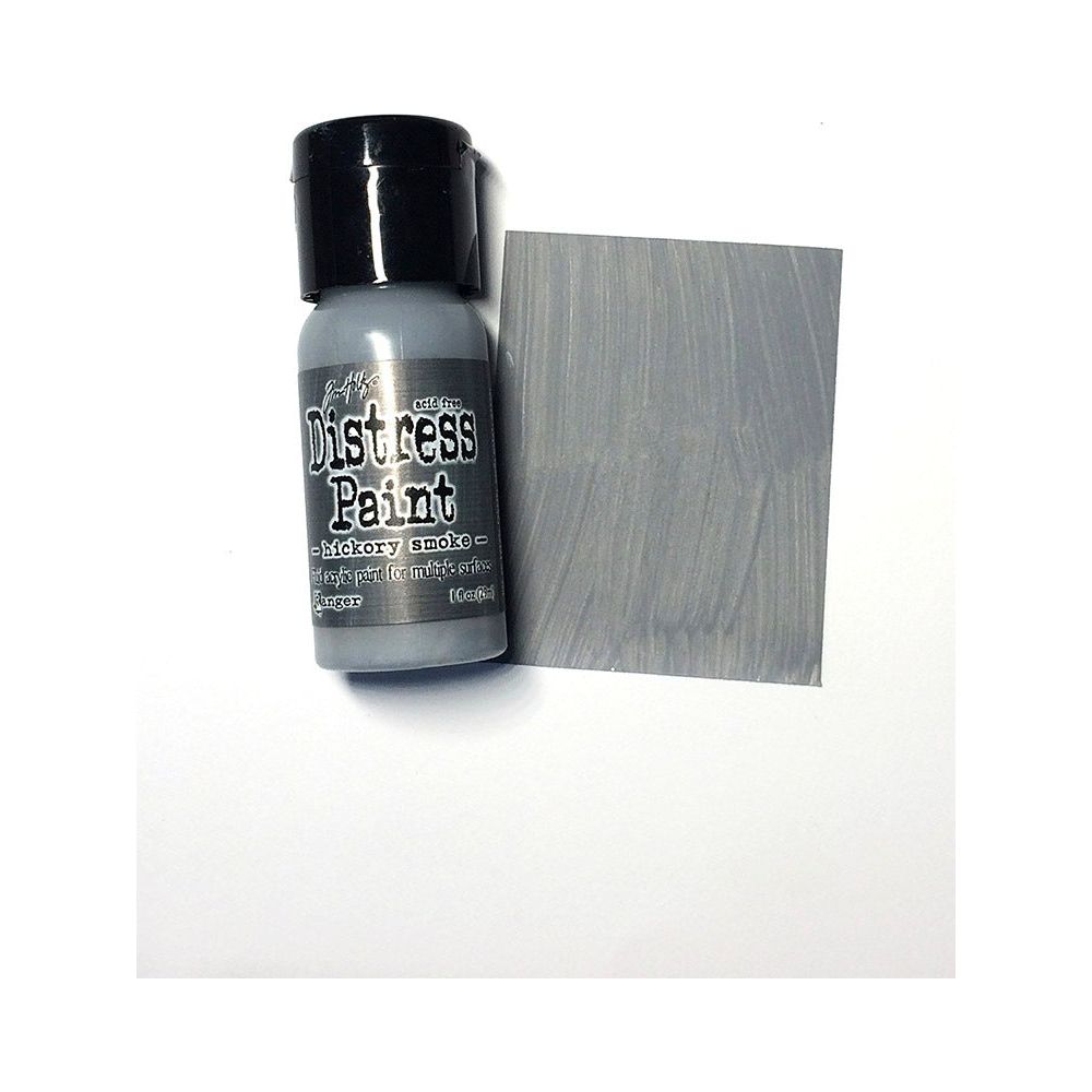 Tim Holtz Flip Top Distress Paint Hickory Smoke Ranger TDF50223 Color Swatch