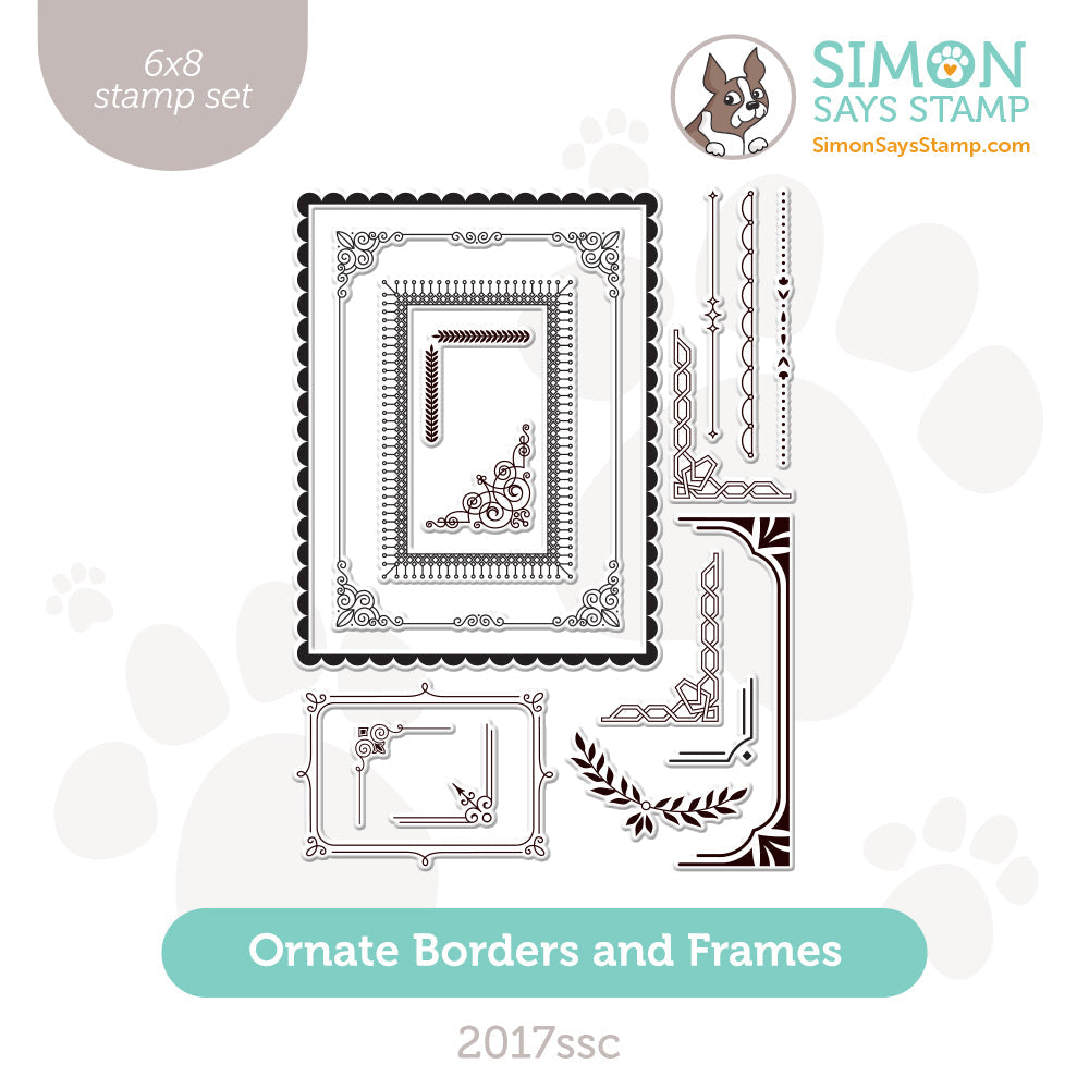 Simon Says Clear Stamps Ornate Borders And Frames 2017ssc Sweetheart