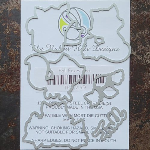 The Rabbit Hole Designs Fall Foxes Dies TRH-215D