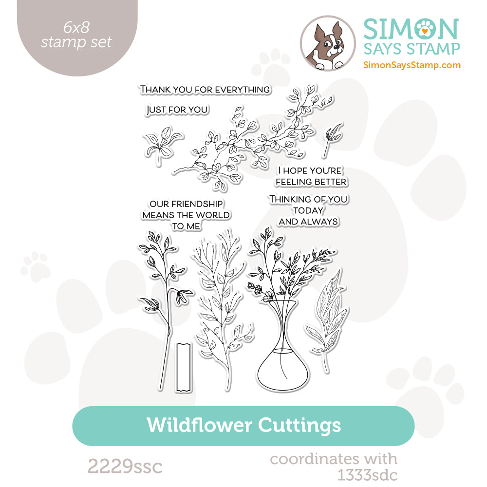 Simon Says Clear Stamps Wildflower Cuttings 2229ssc Friend Like You