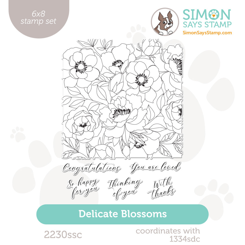 Simon Says Clear Stamps Delicate Blossoms 2230ssc Happy Camper