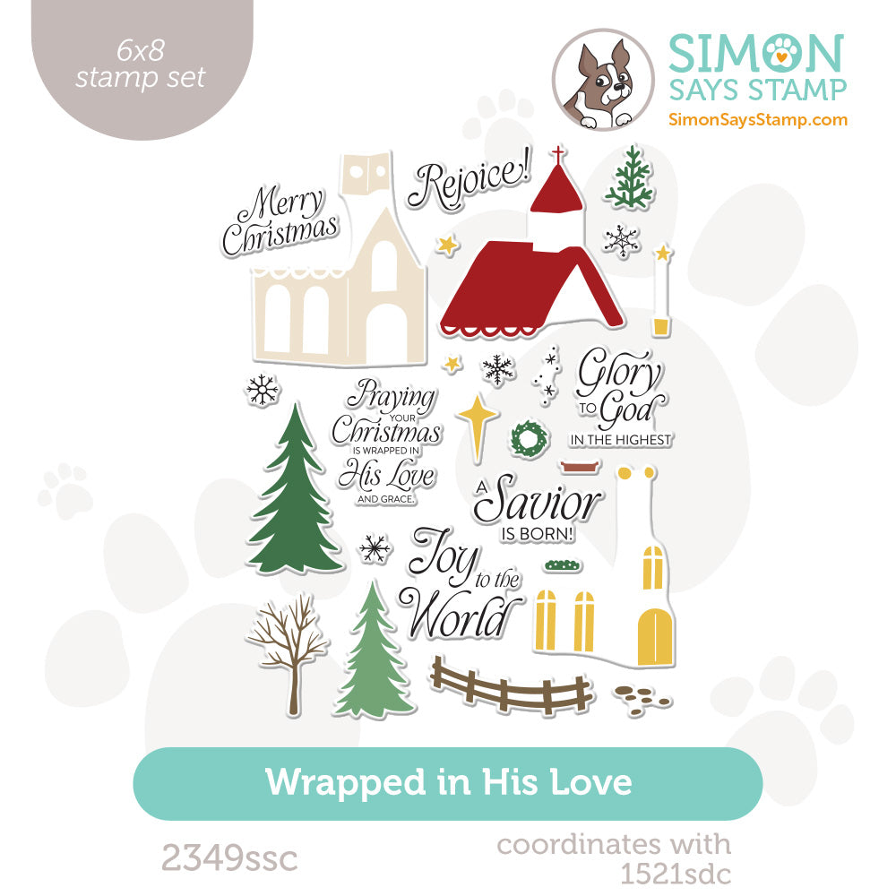 Simon Says Clear Stamps Wrapped In His Love 2349ssc