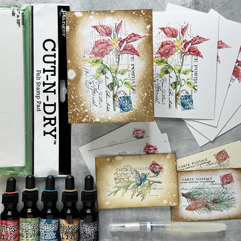 Tim Holtz Distress Reinker PEELED PAINT Ranger TIM20295 Custom Holiday Stamp Pad | color-code:ALT99