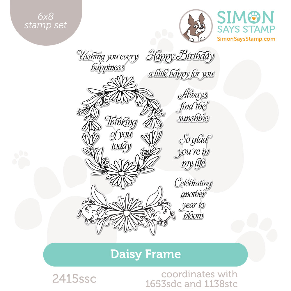 Simon Says Clear Stamps Daisy Frame 2415ssc Every Happiness