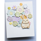 Poppy Stamps Nordic Flower Heads Dies 2603 bunny