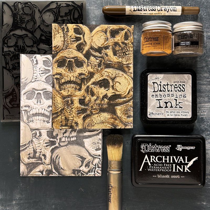 Tim Holtz Ranger Clear DISTRESS EMBOSSING INK PAD Ranger TIM21643 skull | color-code:ALT04