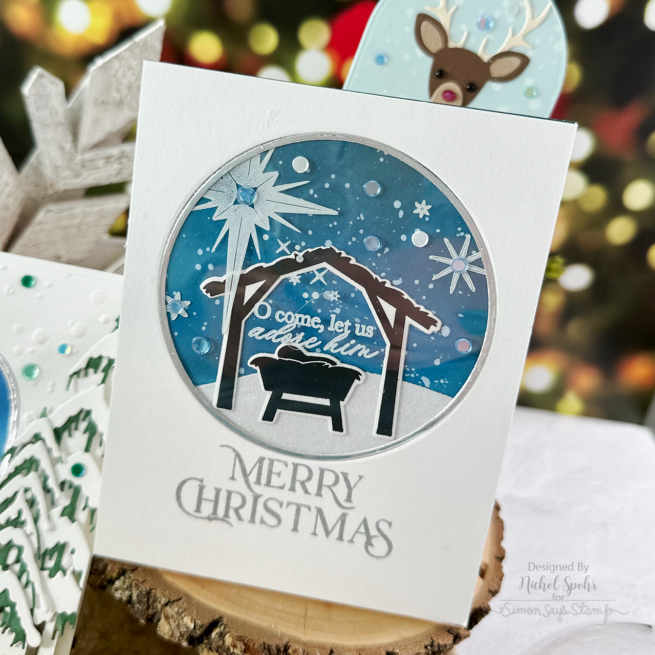 Simon Says Stamps And Dies Hark The Newborn King set692hn Christmas Card | color-code:ALT04
