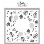 Pretty Pink Posh Layered Birthday Wreath Stencils