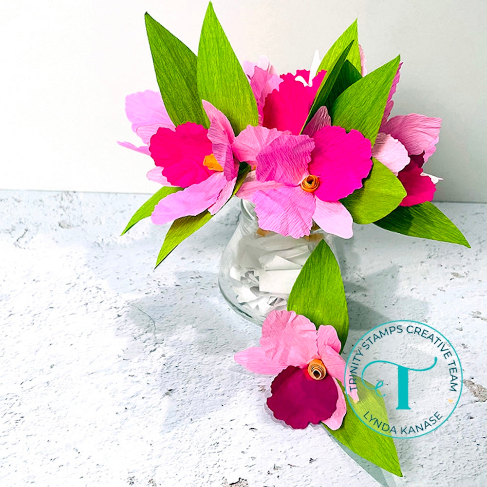 Trinity Stamps Orchid Lei Die Set tmd-303 flower