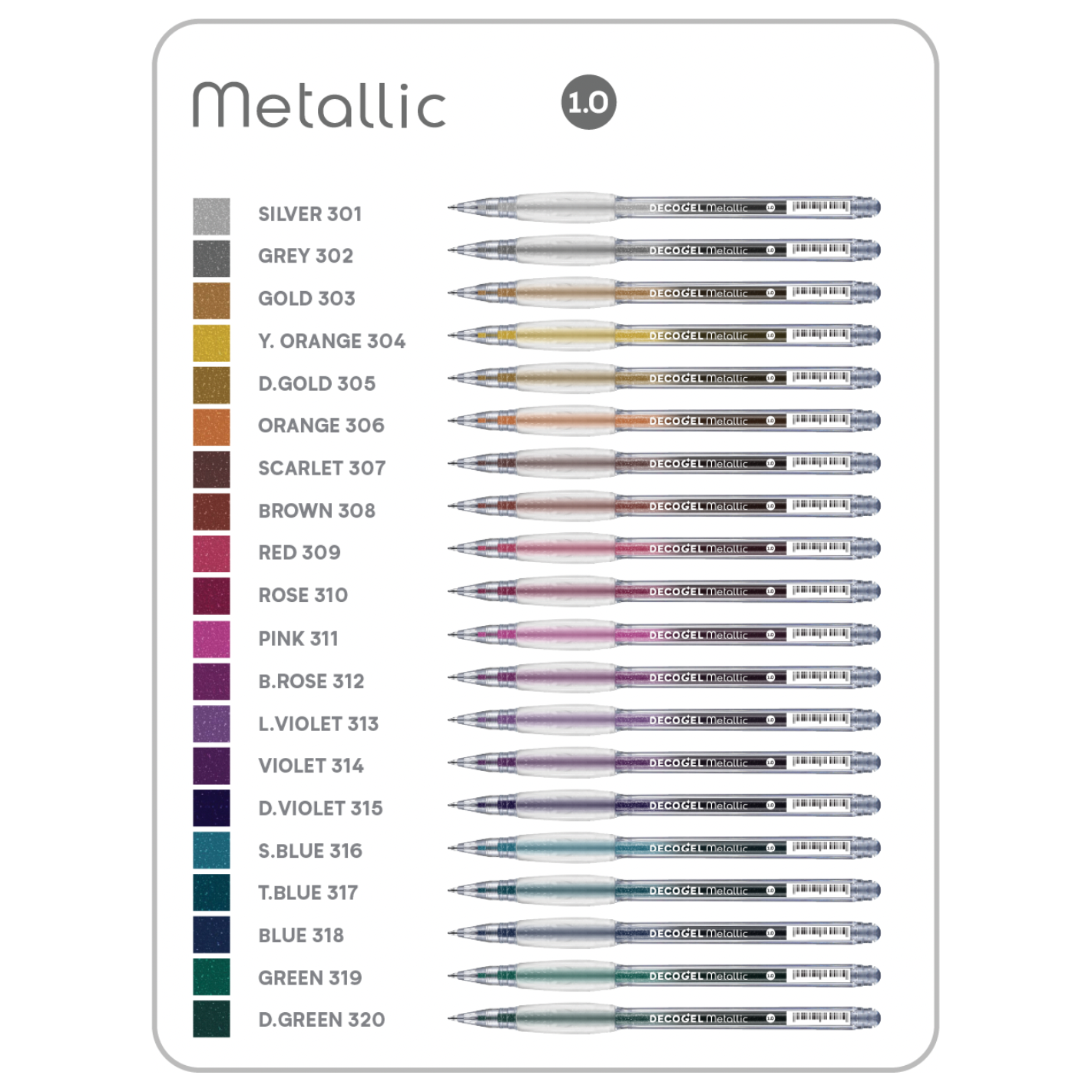 Karin DecoGel Cosmic Collection DecoGel Pen Set 30c5 metallic