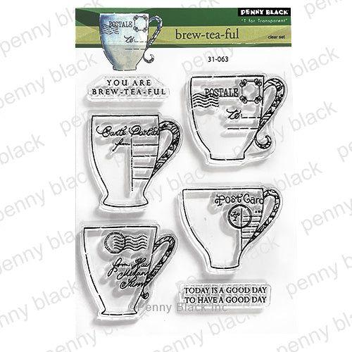 Penny Black Brew-Tea-Ful Clear Stamps 31-063