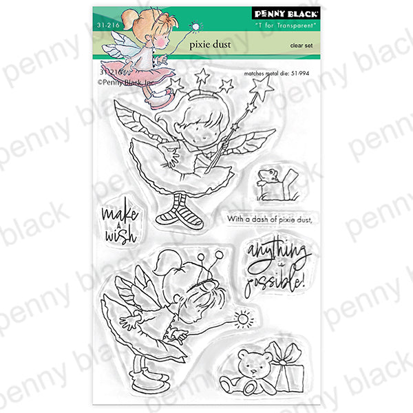 Penny Black Pixie Dust Clear Stamp and Die Set