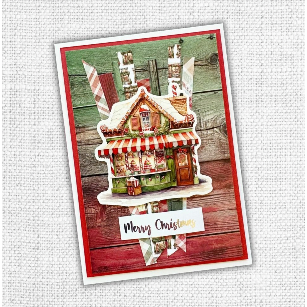 Paper Rose Christmas Shops Embossed Die Cuts 31088 merry
