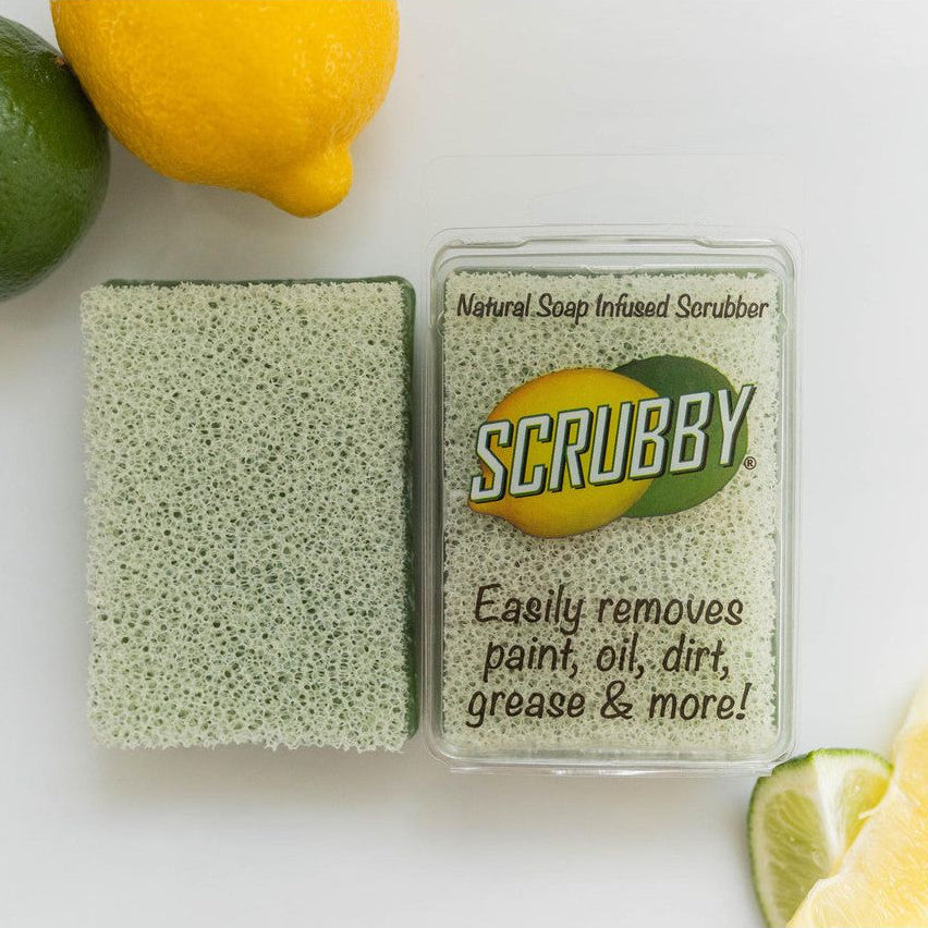 Scrubby Soap Lemon-Lime 91424 Glamour Shot With Fruit Slices