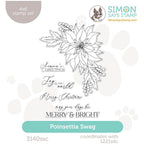 Simon Says Clear Stamp Poinsettia Swag 3140ssc Festive Fun