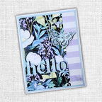 Paper Rose Hello Border Word Die 31959 butterfly