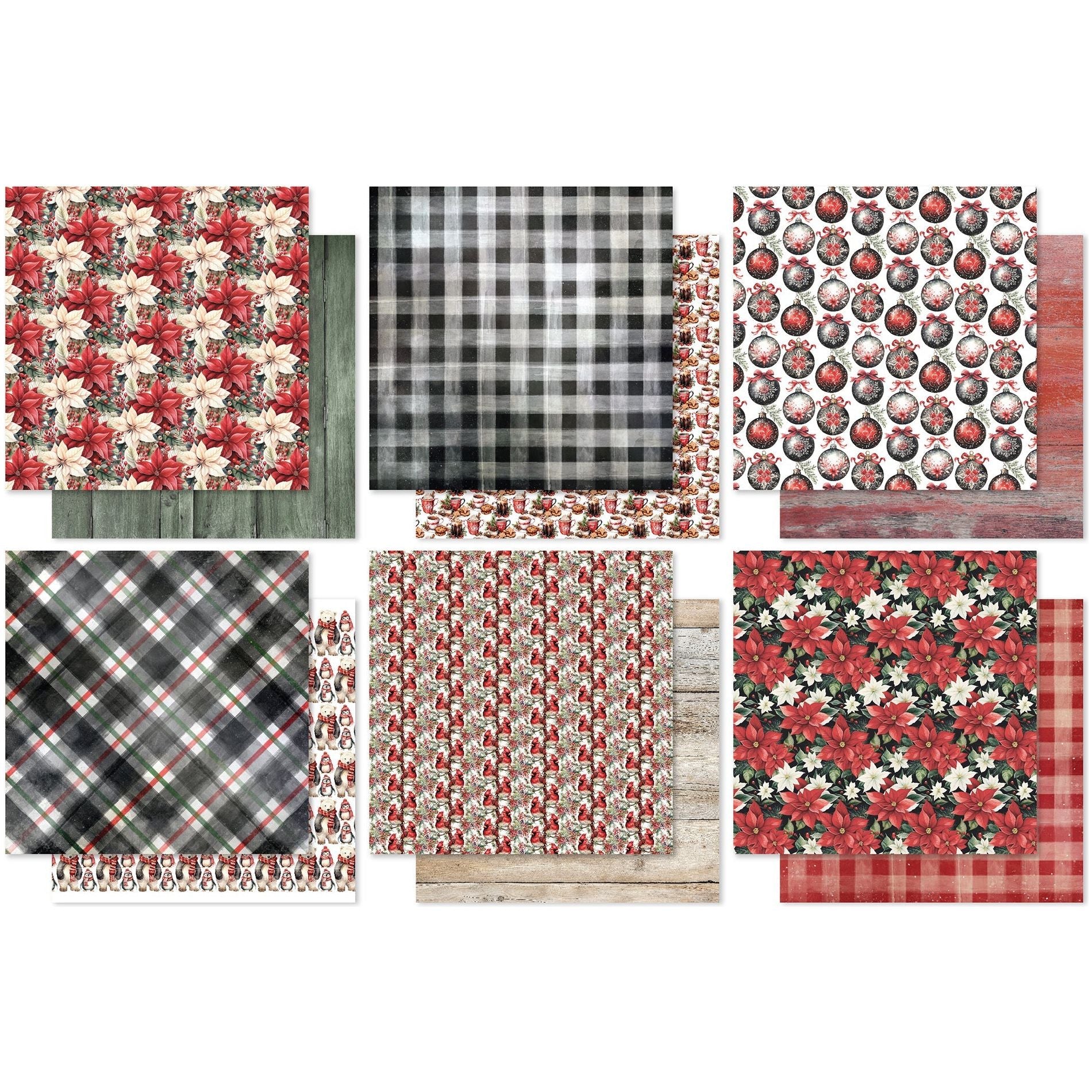 Paper Rose Jolly Holidays Basics 6x6 Paper 32616 sheets