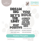 Simon Says Clear Stamps Positive Thoughts 3409msc Every Happiness