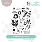 Simon Says Clear Stamps Sunflower Meadow 3432ssc Every Happiness