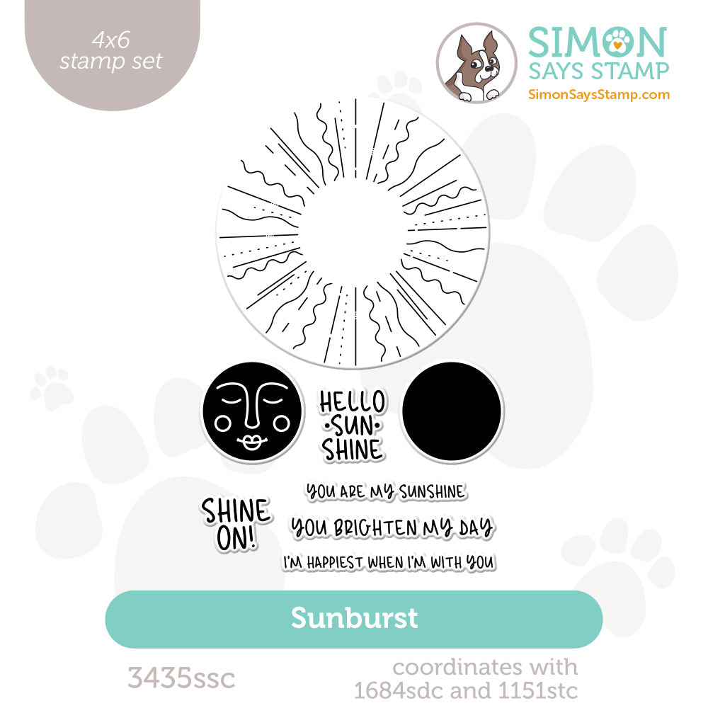 Simon Says Clear Stamps Sunburst 3435ssc Shine On