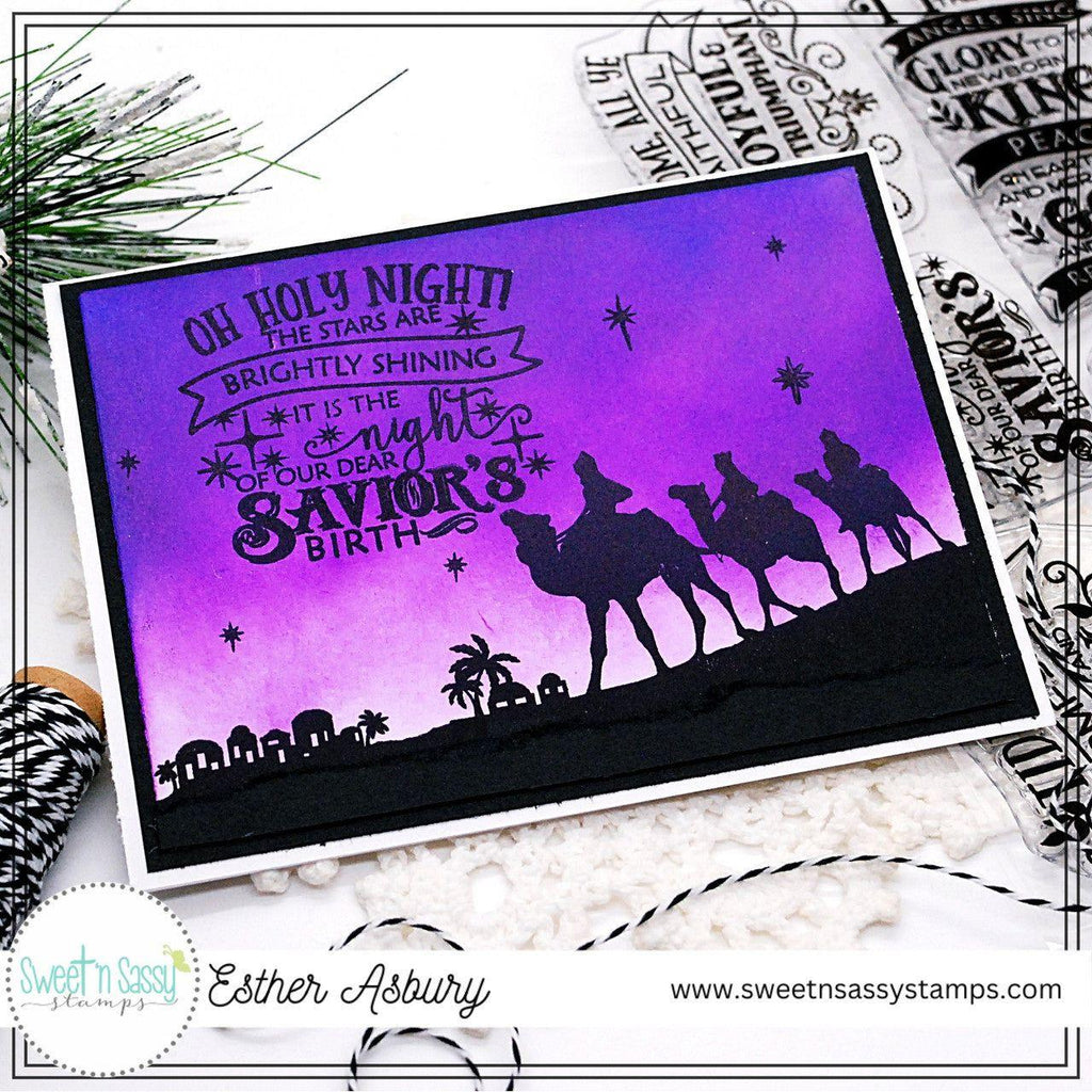 Creative Worship Christmas Hymn Word Art Clear Stamps sns-23-026
