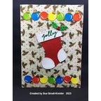 Karen Burniston Christmas Borders Dies 1245 christmas stocking