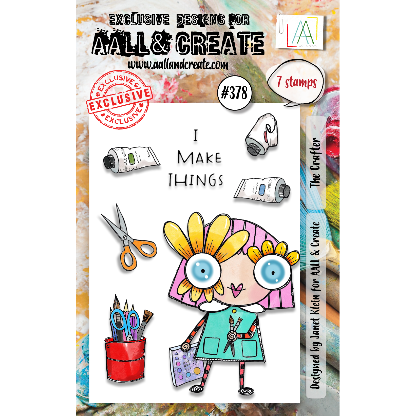 AALL & Create THE CRAFTER A7 Clear Stamp Set aal00378
