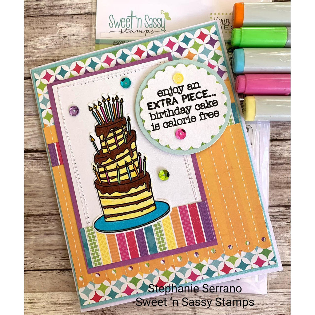 Sweet 'N Sassy Let's Celebrate Dies snsd-0238 cake