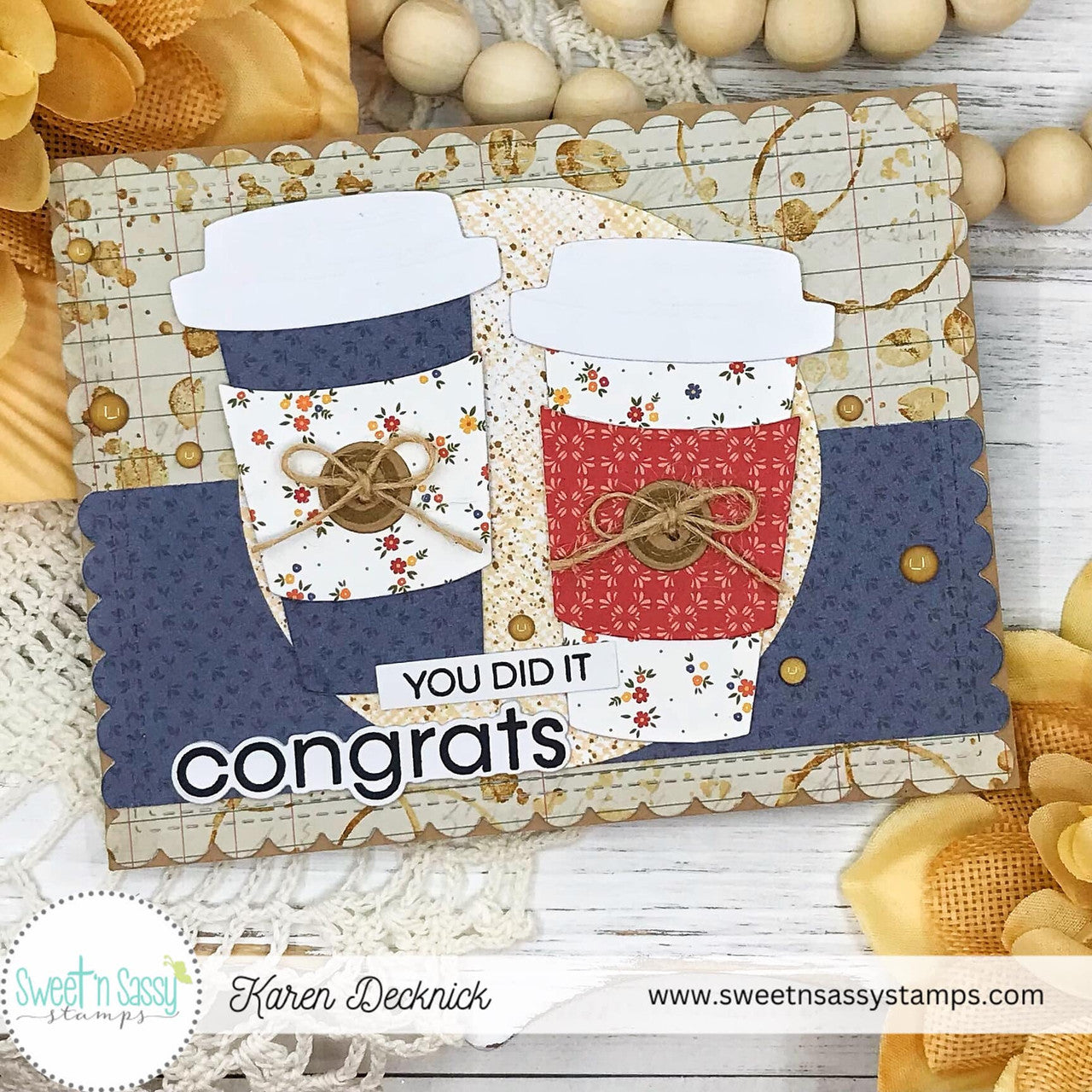 Sweet 'N Sassy Simple Sentiments Dies snsd-0249 congrats