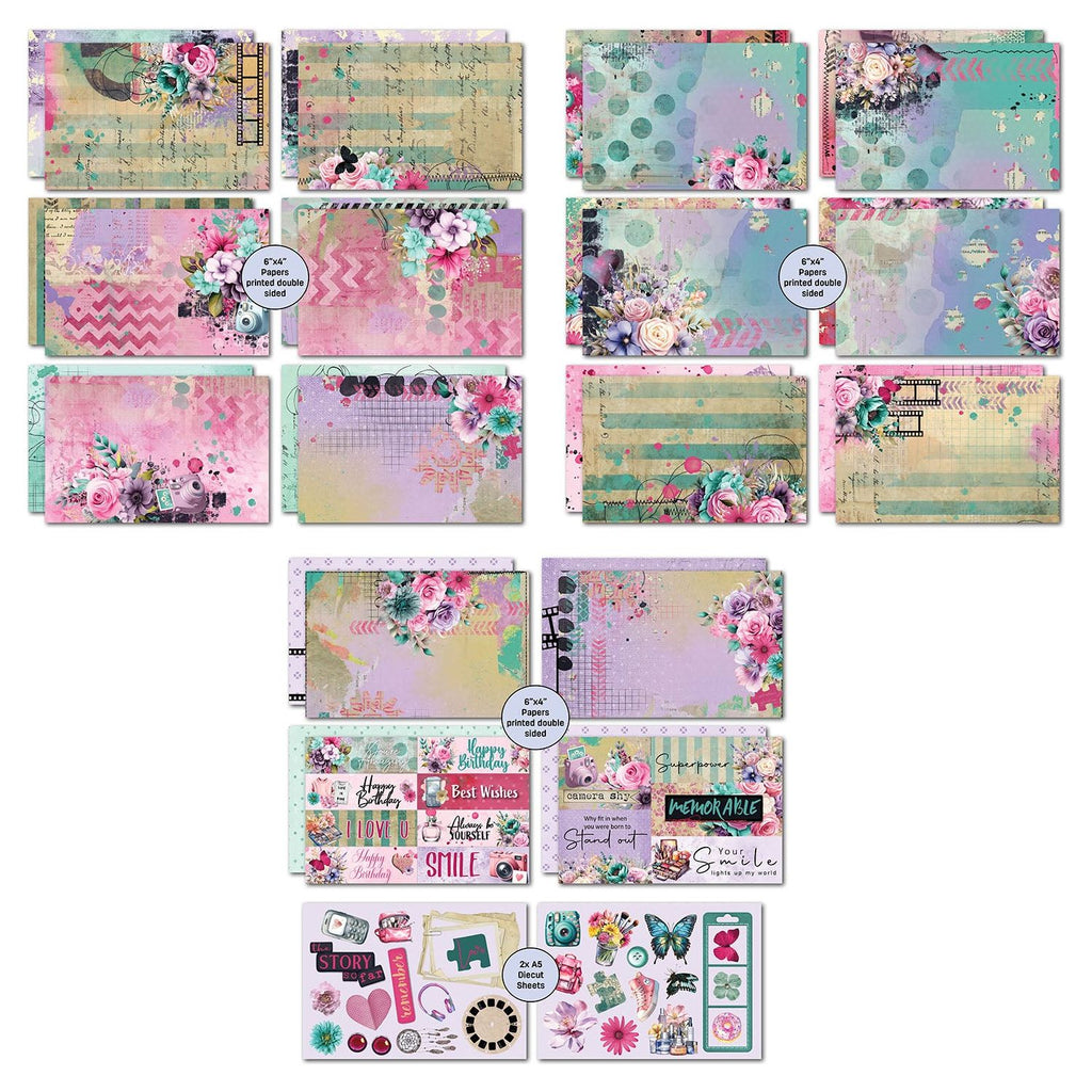 3Quarter Designs Teenage Dream 6x4 Card Pack 3q-cc-teenagedream sheets