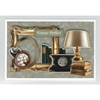 3Quarter Designs Timeless Gallery 6x4 Card Pack 3q-cc-timelessgallery clock books lamp picture perfect card