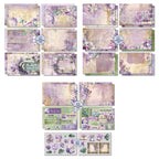 3Quarter Designs Violet Dreams 6x4 Card Pack 3q-cc-violetdreams cardstock