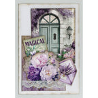 3Quarter Designs Violet Dreams 6x4 Card Pack 3q-cc-violetdreams magical card purple flowers card 