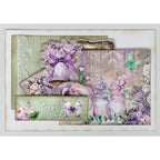 3Quarter Designs Violet Dreams 6x4 Card Pack 3q-cc-violetdreams purple bells best wishes card
