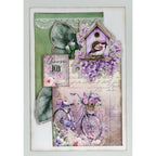 3Quarter Designs Violet Dreams 6x4 Card Pack 3q-cc-violetdreams purple birdhouse bicycle choose joy card