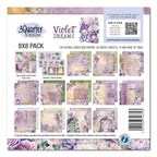 3Quarter Designs Violet Dreams 8x8 Paper Pack and Diecuts 3q-pp8-violetdreams