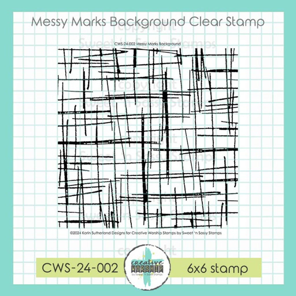 Sweet 'N Sassy Mess Marks Background Clear Stamp cws-24-002