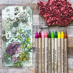 Tim Holtz Distress Watercolor Pencils 75 Bundle Ranger Floral Tag | color-code:ALT04