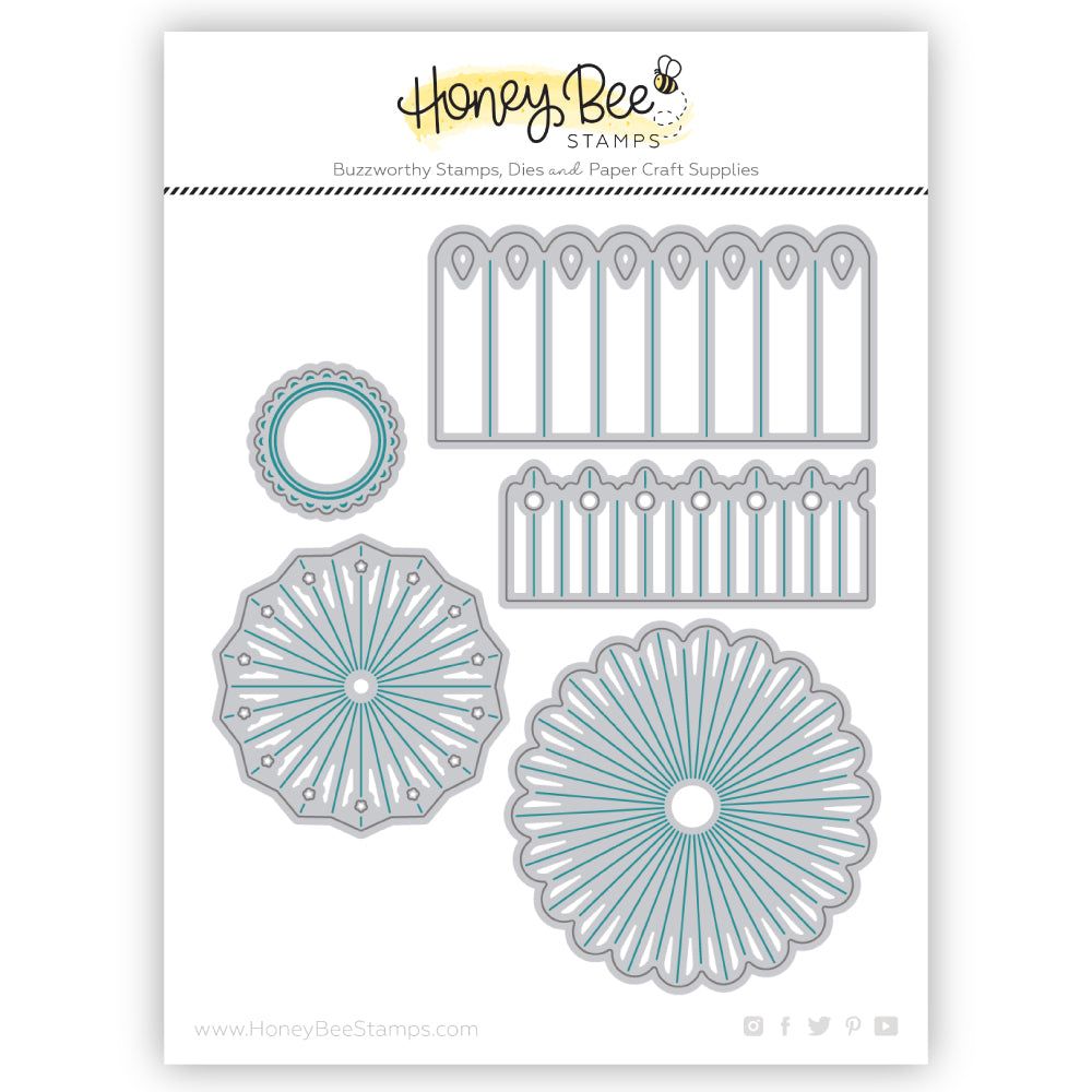 Honey Bee 3D Rosette Dies hbds-3droset Detailed Product View