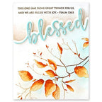 Penny Black Cling Stamp Autumn Gala 40-904 blessed