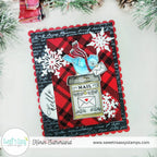 Sweet 'N Sassy Seasonal Birds Clear Stamps sns-23-062 Christmas Mail