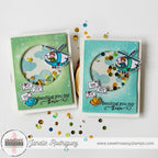 Sweet 'N Sassy Love Is In The Air Dies snsd-0259 Helicopter Shaker Cards