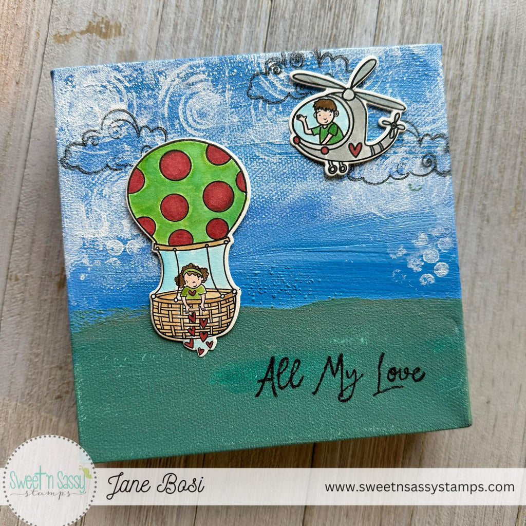 Sweet 'N Sassy Love Is In The Air Dies snsd-0259 Mixed Media All My Love Painting
